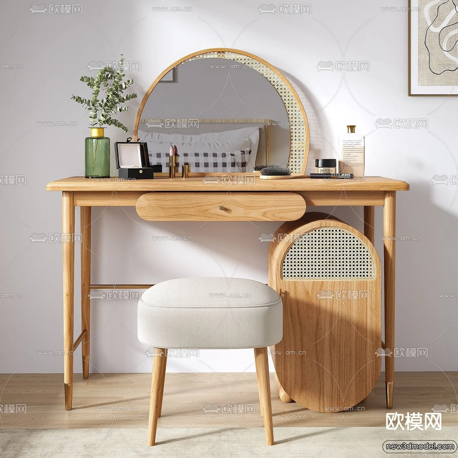 Dressing Table – 3D Models – 3D Furniture Models for Interior – 057 Dressing Table – 3D Models – 3D Furniture Models for Interior – 057