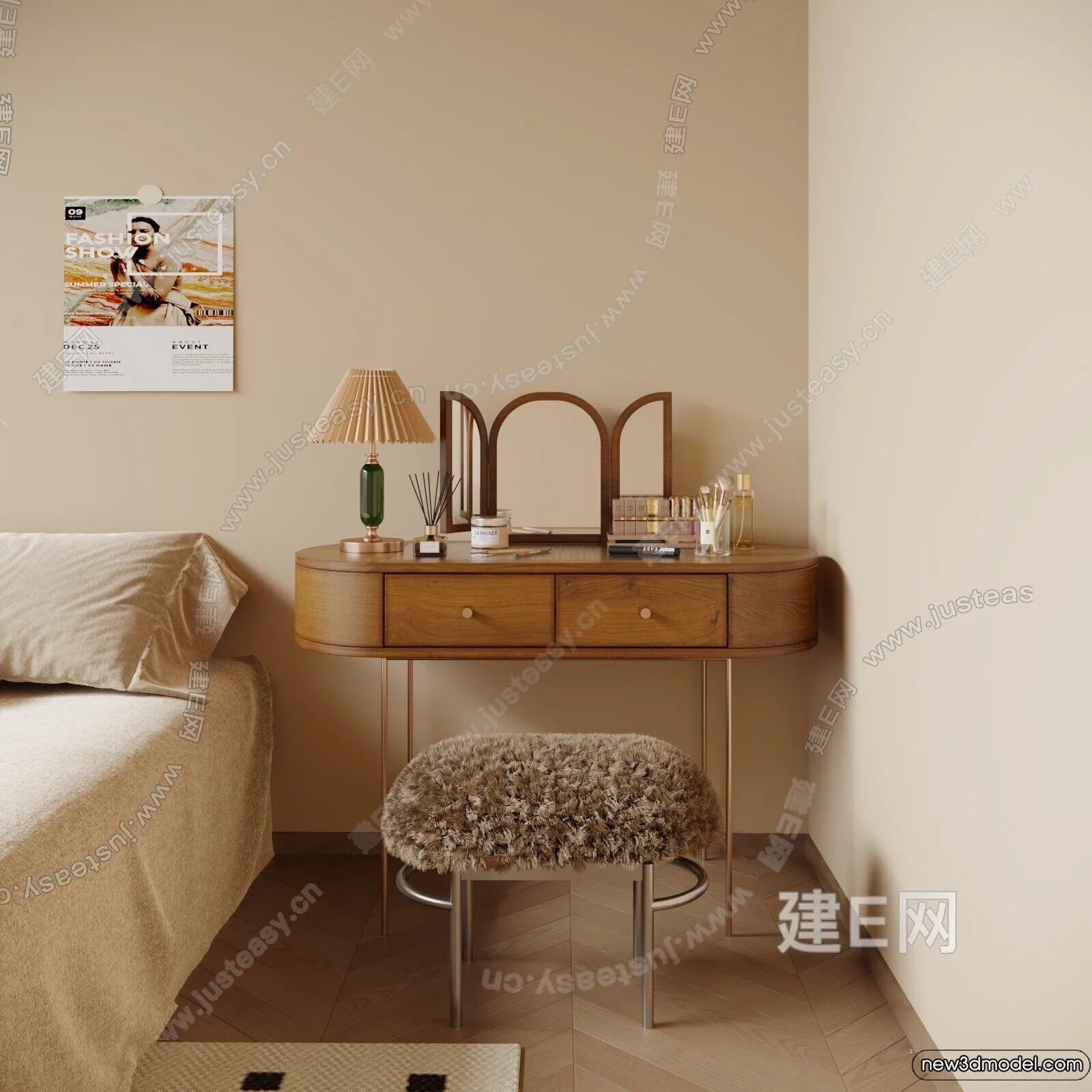 Dressing Table – 3D Models – 3D Furniture Models for Interior – 061 Dressing Table – 3D Models – 3D Furniture Models for Interior – 061