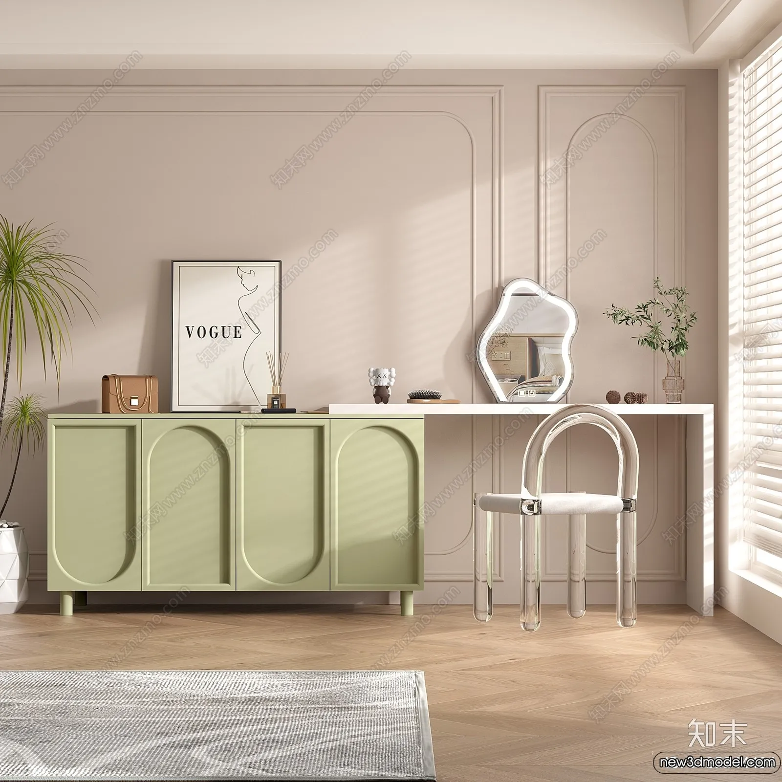 Dressing Table – 3D Models – 3D Furniture Models for Interior – 063 Dressing Table – 3D Models – 3D Furniture Models for Interior – 063