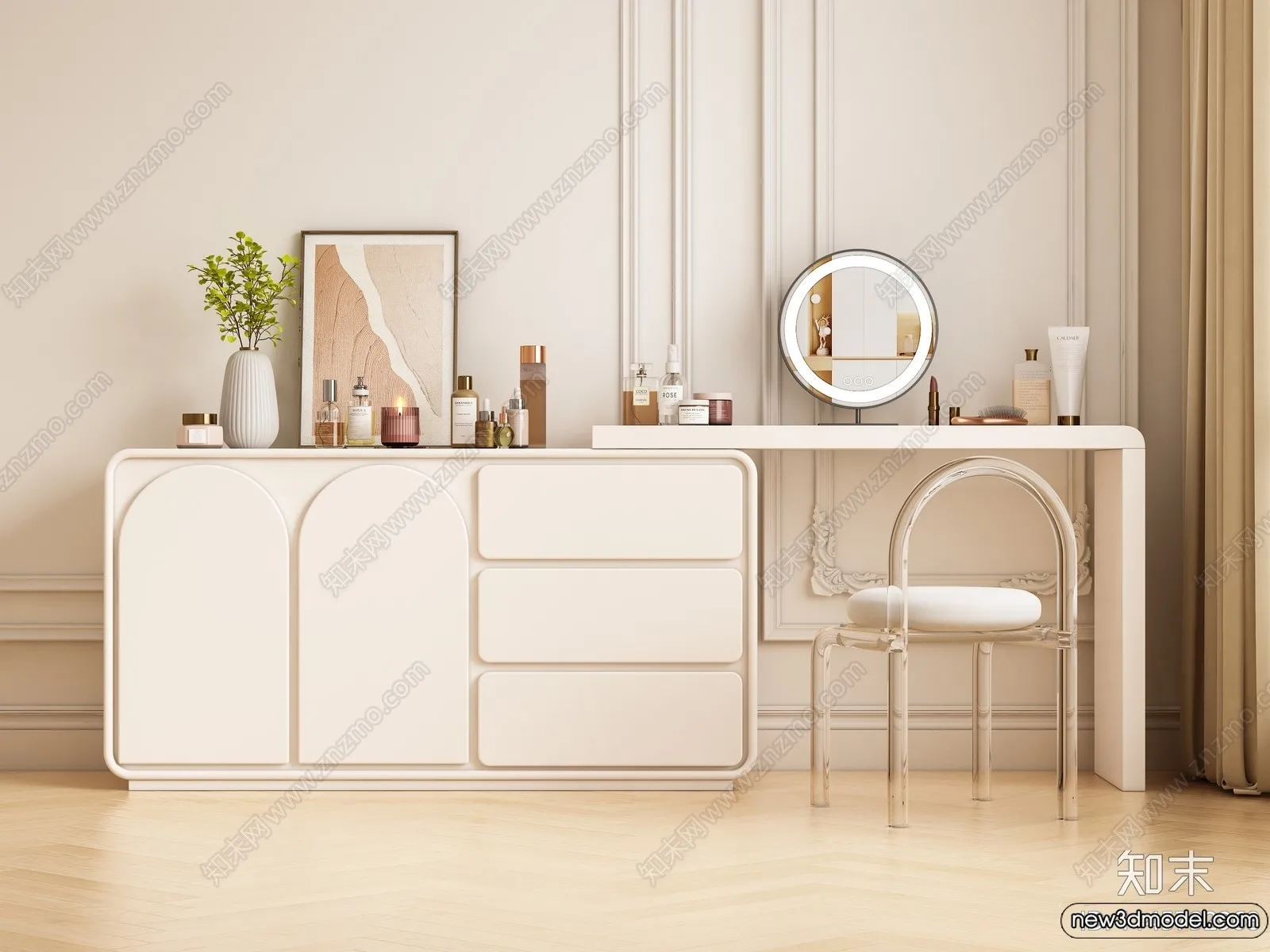 Dressing Table – 3D Models – 3D Furniture Models for Interior – 066 Dressing Table – 3D Models – 3D Furniture Models for Interior – 066