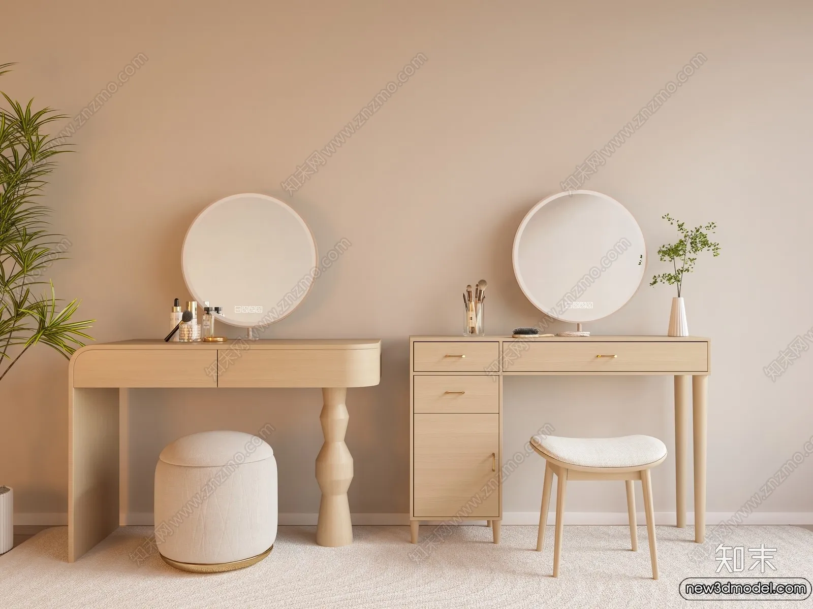 Dressing Table – 3D Models – 3D Furniture Models for Interior – 069 Dressing Table – 3D Models – 3D Furniture Models for Interior – 069