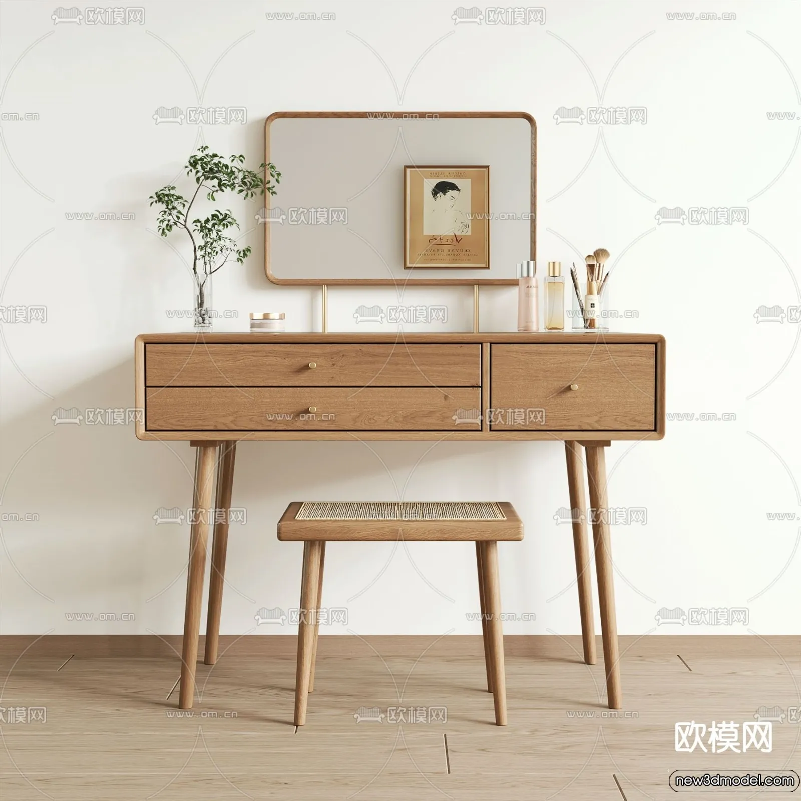 Dressing Table – 3D Models – 3D Furniture Models for Interior – 072 Dressing Table – 3D Models – 3D Furniture Models for Interior – 072