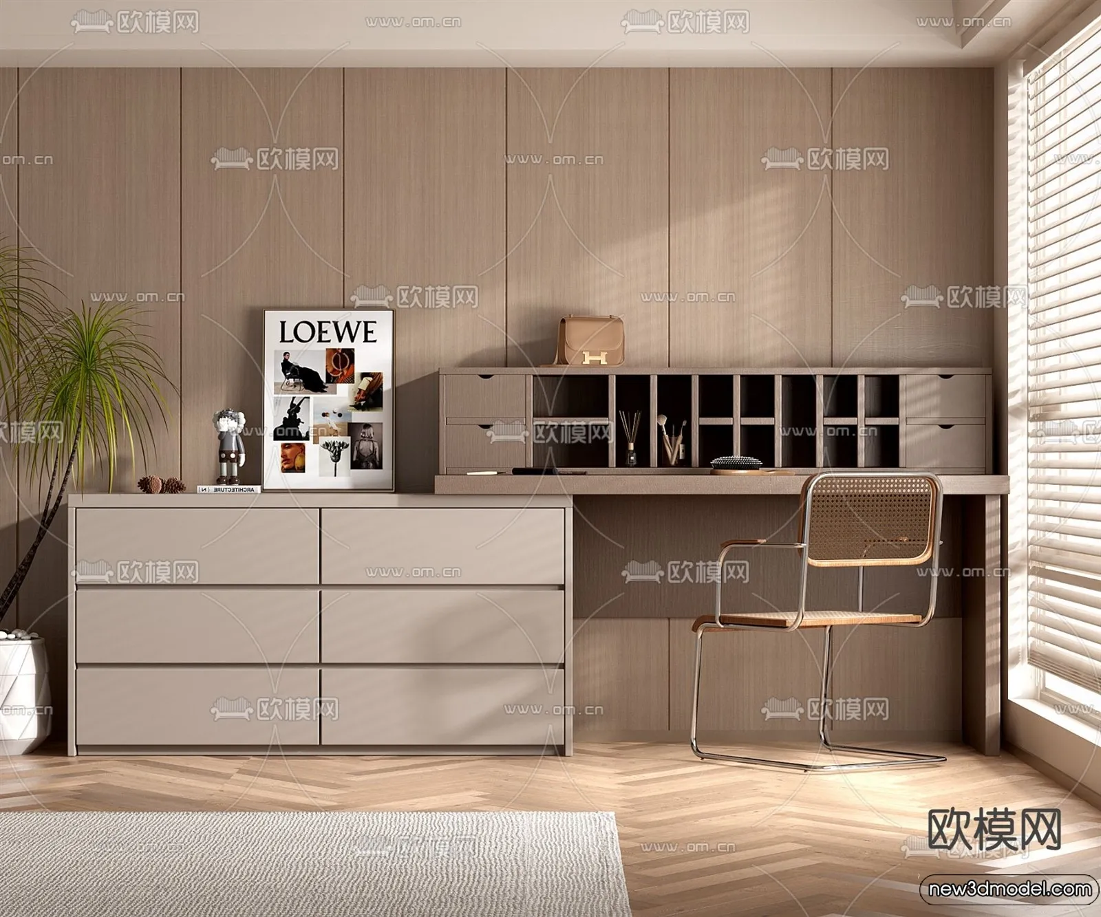 Dressing Table – 3D Models – 3D Furniture Models for Interior – 074 Dressing Table – 3D Models – 3D Furniture Models for Interior – 074