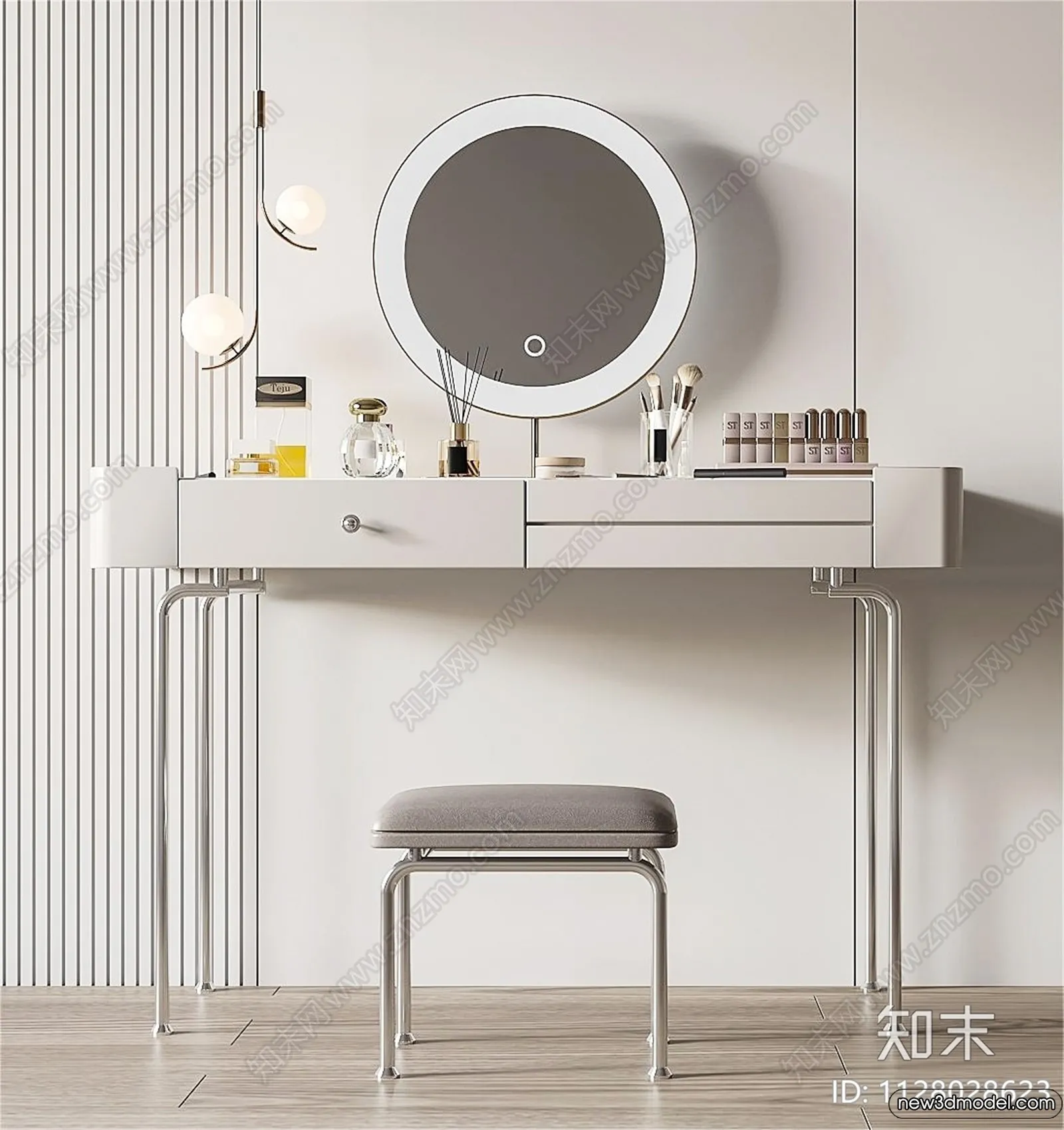 Dressing Table – 3D Models – 3D Furniture Models for Interior – 076 Dressing Table – 3D Models – 3D Furniture Models for Interior – 076