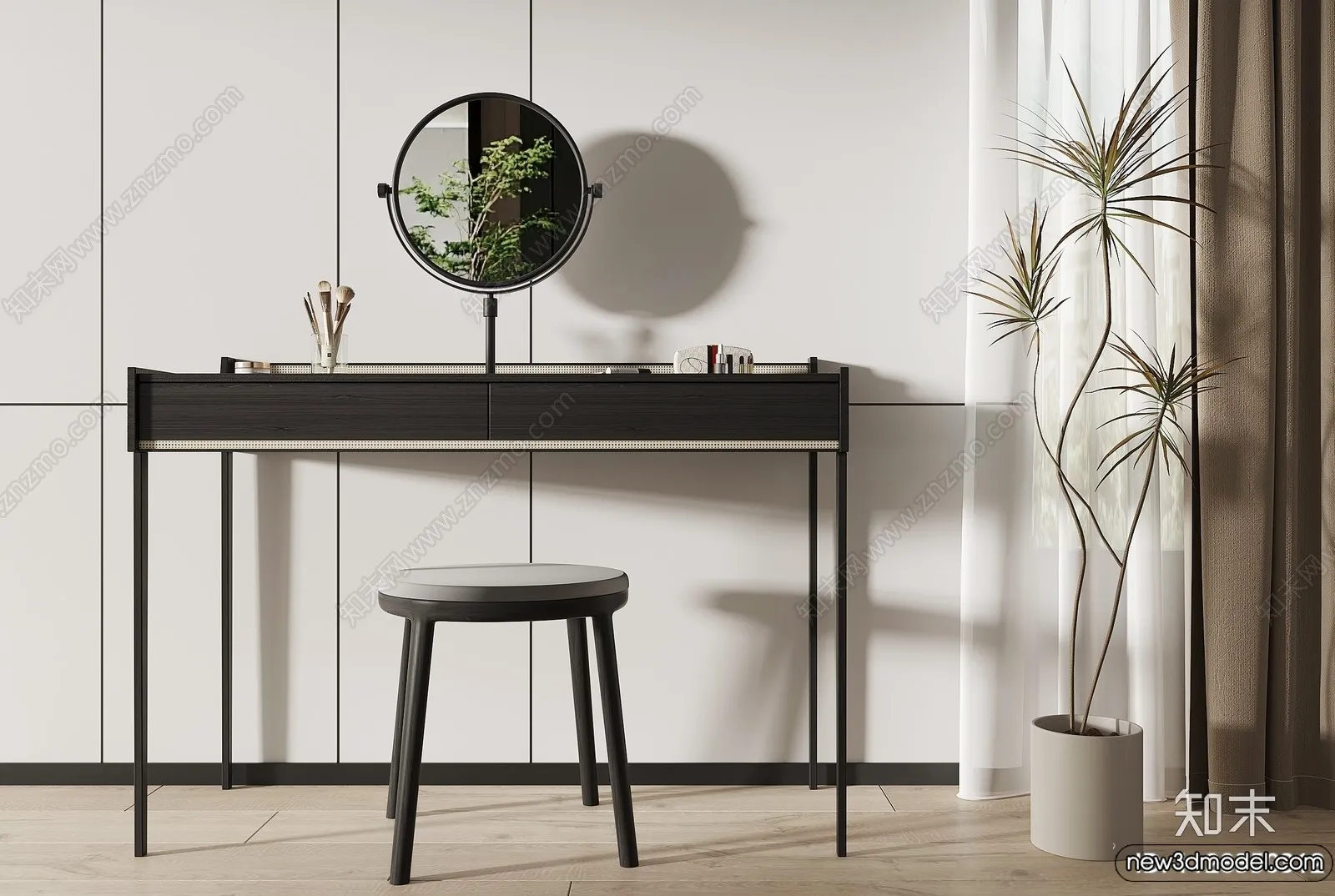 Dressing Table – 3D Models – 3D Furniture Models for Interior – 077 Dressing Table – 3D Models – 3D Furniture Models for Interior – 077