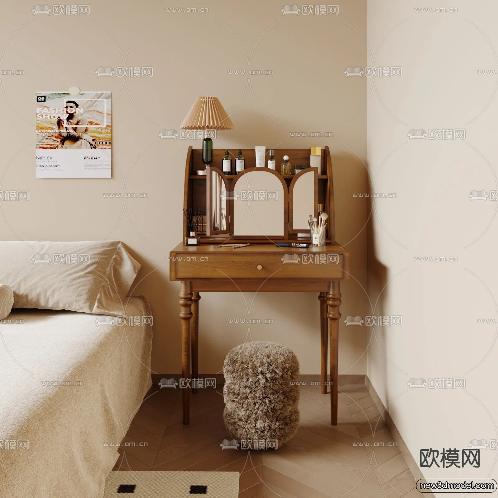 Dressing Table – 3D Models – 3D Furniture Models for Interior – 079 Dressing Table – 3D Models – 3D Furniture Models for Interior – 079