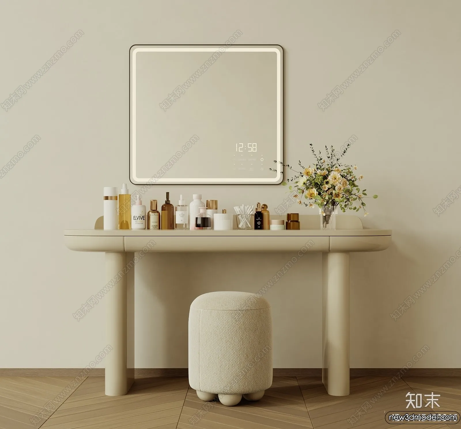 Dressing Table – 3D Models – 3D Furniture Models for Interior – 084 Dressing Table – 3D Models – 3D Furniture Models for Interior – 084