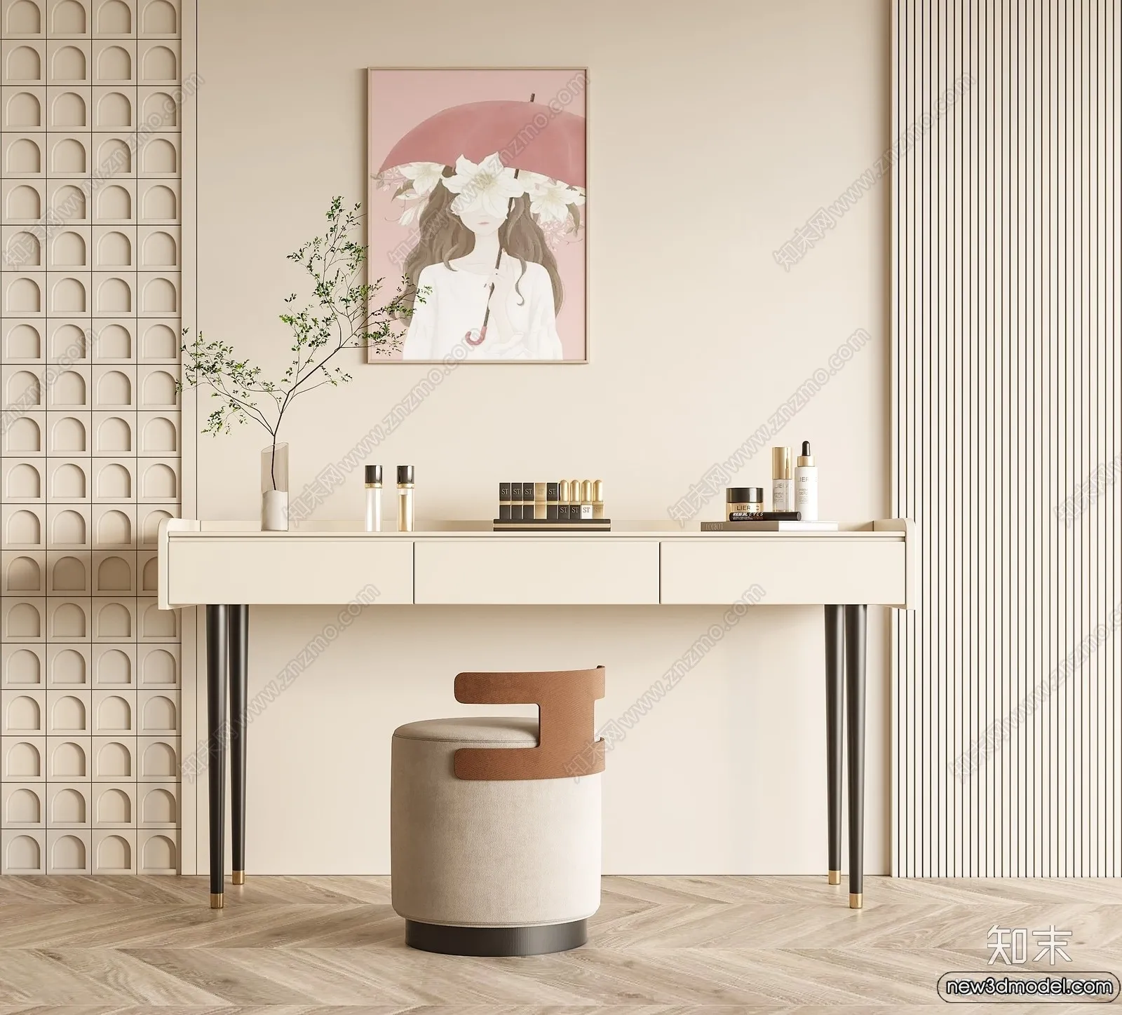 Dressing Table – 3D Models – 3D Furniture Models for Interior – 085 Dressing Table – 3D Models – 3D Furniture Models for Interior – 085