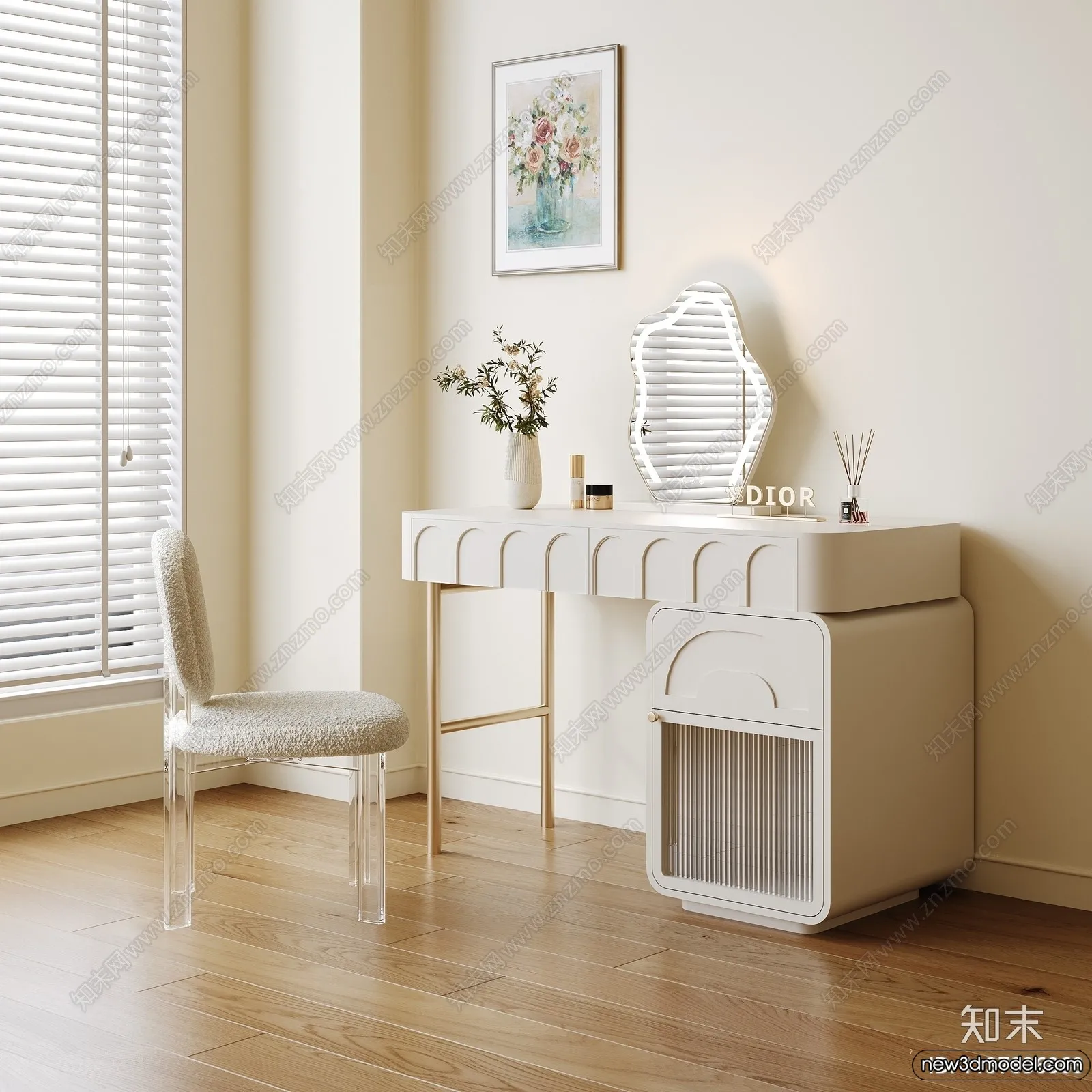 Dressing Table – 3D Models – 3D Furniture Models for Interior – 089 Dressing Table – 3D Models – 3D Furniture Models for Interior – 089