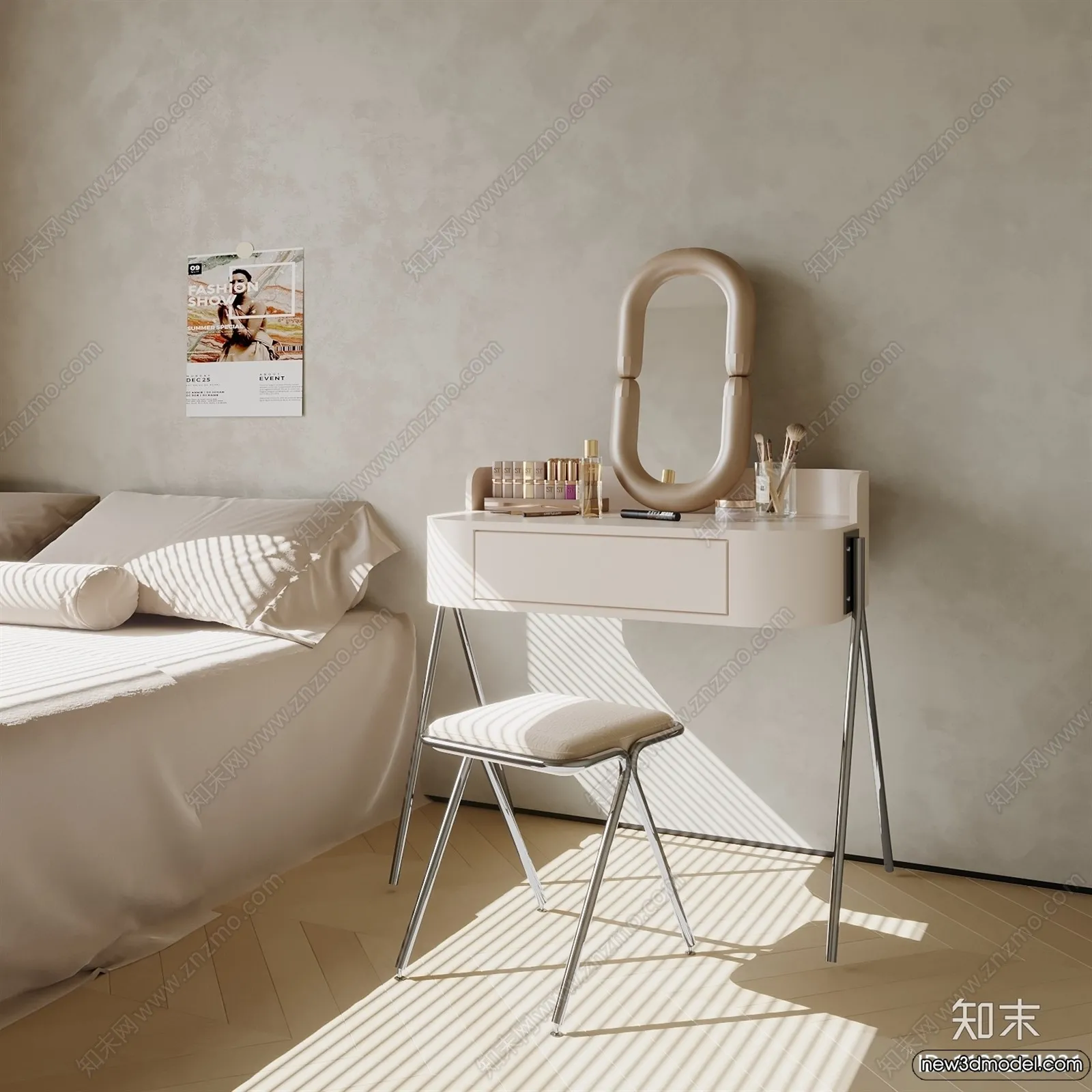 Dressing Table – 3D Models – 3D Furniture Models for Interior – 091 Dressing Table – 3D Models – 3D Furniture Models for Interior – 091