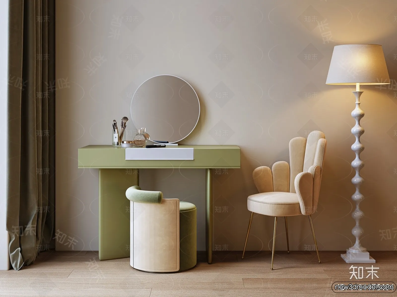 Dressing Table – 3D Models – 3D Furniture Models for Interior – 095 Dressing Table – 3D Models – 3D Furniture Models for Interior – 095