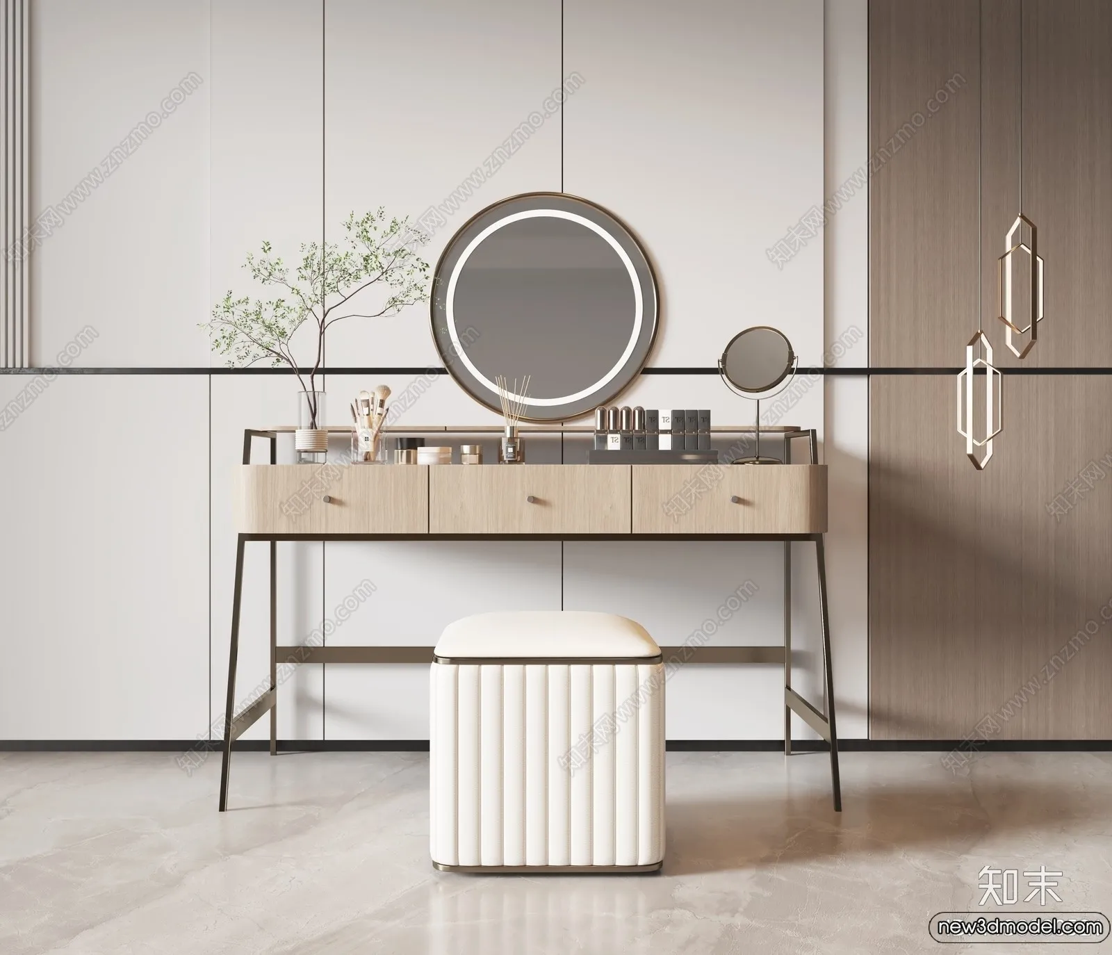 Dressing Table – 3D Models – 3D Furniture Models for Interior – 097 Dressing Table – 3D Models – 3D Furniture Models for Interior – 097