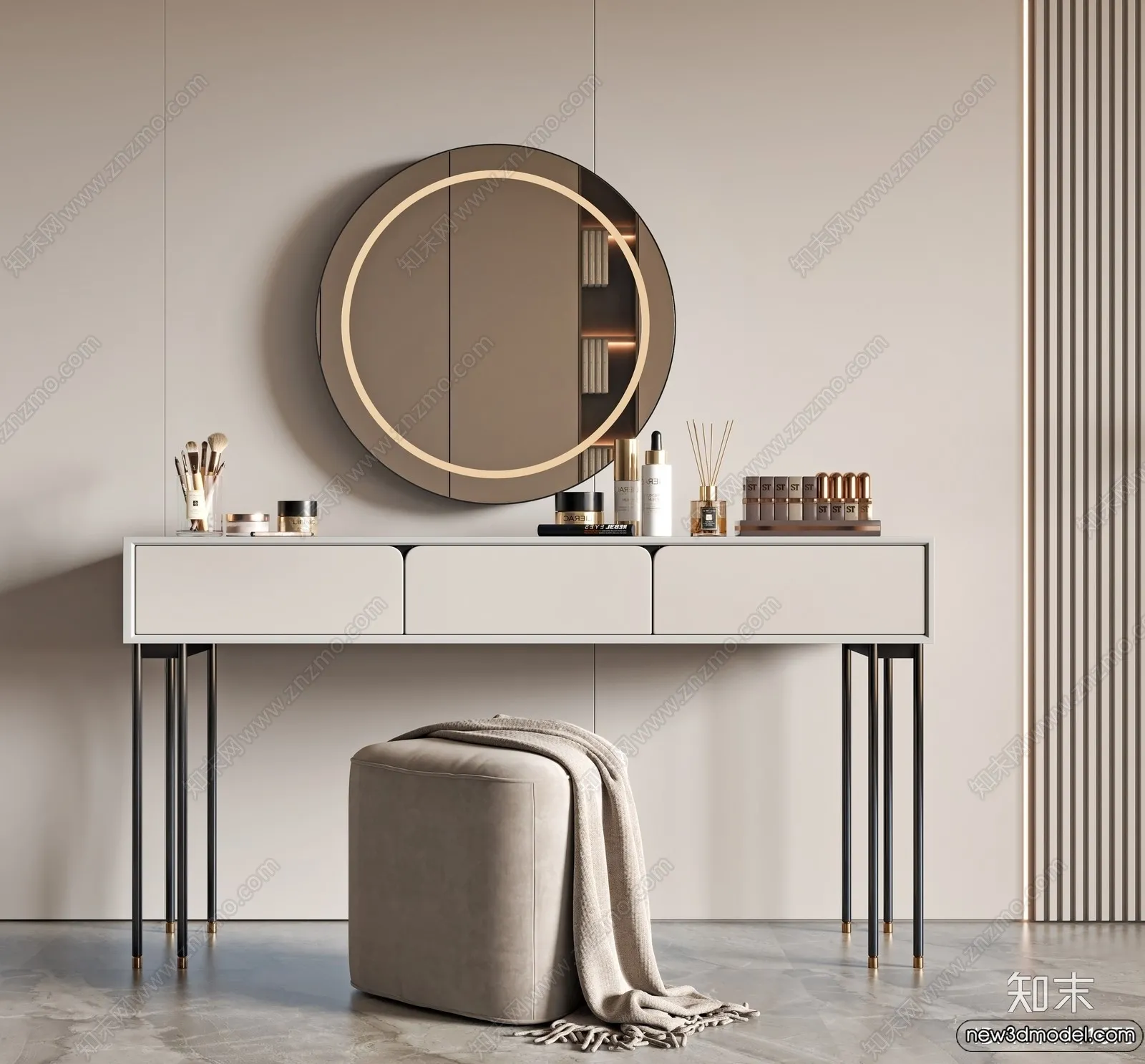 Dressing Table – 3D Models – 3D Furniture Models for Interior – 105 Dressing Table – 3D Models – 3D Furniture Models for Interior – 105