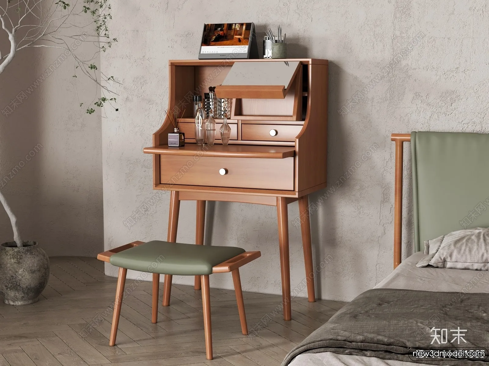 Dressing Table – 3D Models – 3D Furniture Models for Interior – 107 Dressing Table – 3D Models – 3D Furniture Models for Interior – 107