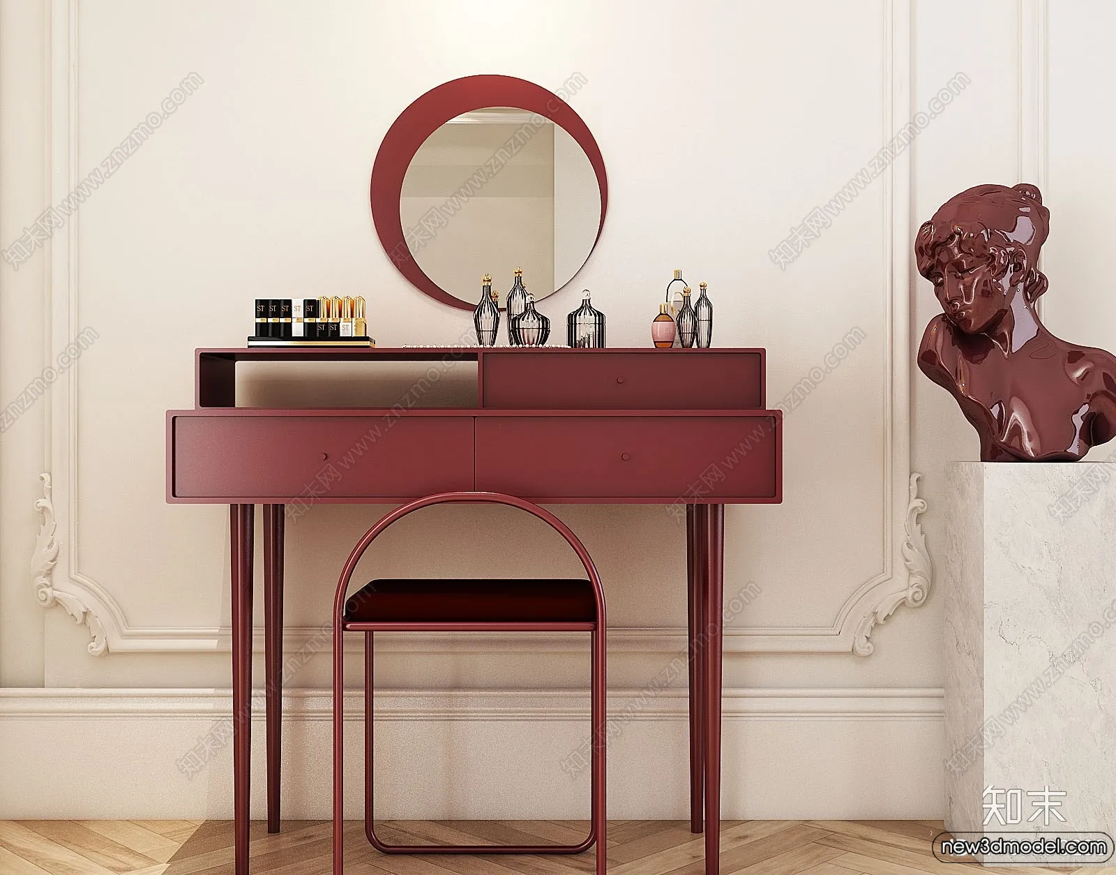 Dressing Table – 3D Models – 3D Furniture Models for Interior – 108 Dressing Table – 3D Models – 3D Furniture Models for Interior – 108