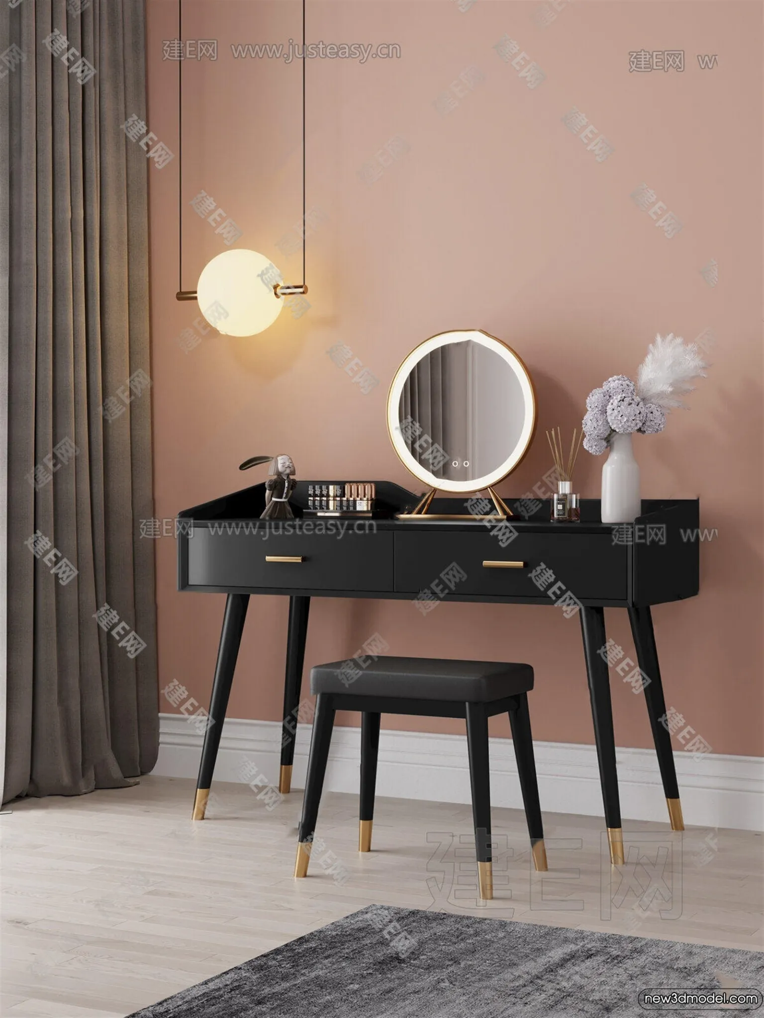 Dressing Table – 3D Models – 3D Furniture Models for Interior – 109 Dressing Table – 3D Models – 3D Furniture Models for Interior – 109