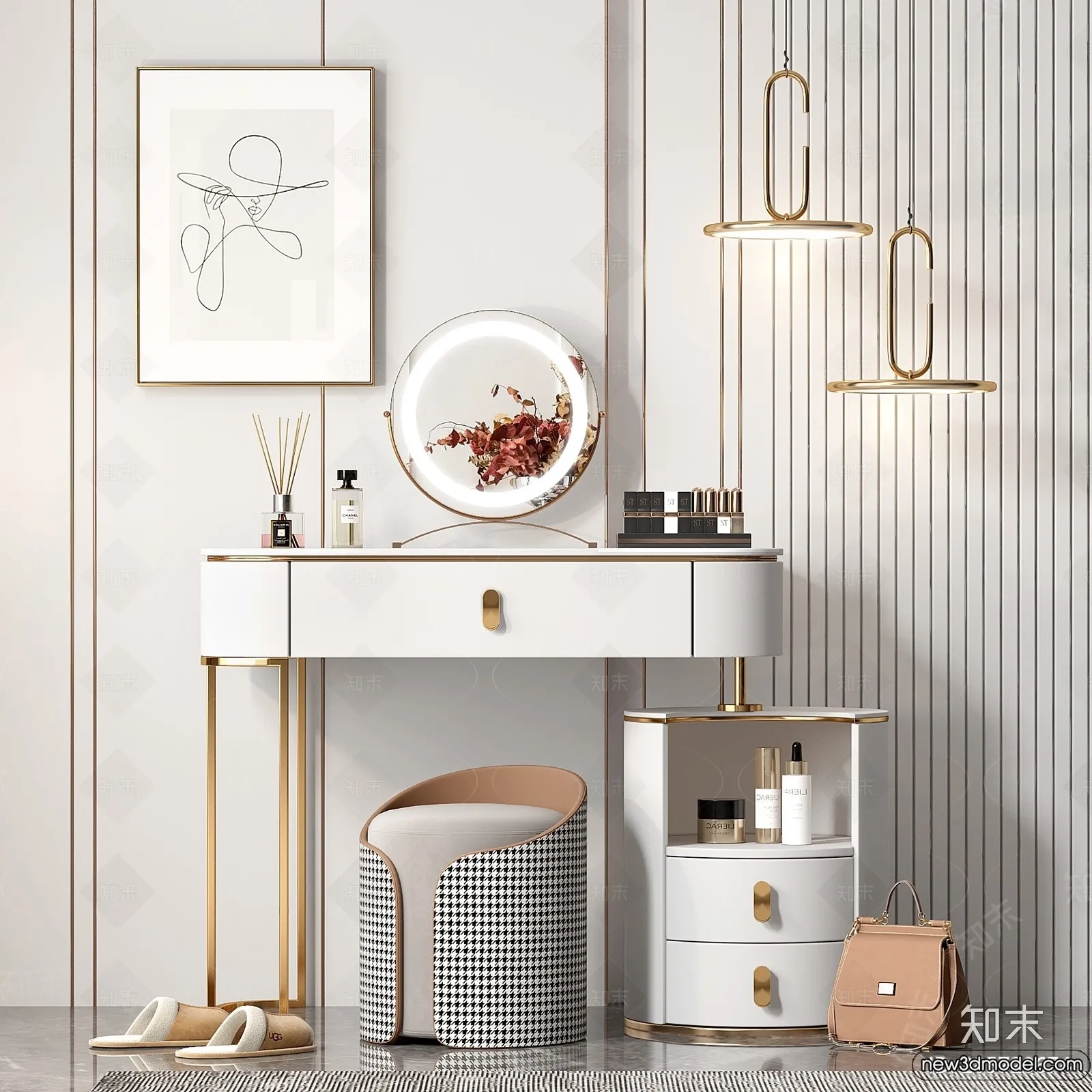 Dressing Table – 3D Models – 3D Furniture Models for Interior – 110 Dressing Table – 3D Models – 3D Furniture Models for Interior – 110