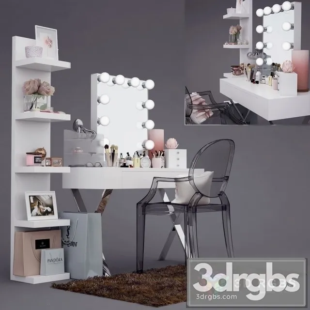 Dressing Table 6 3D Model Download