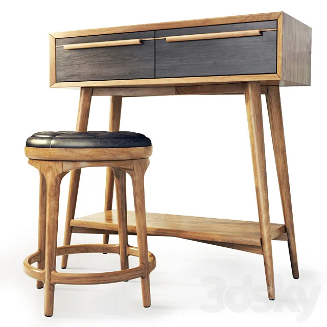 Dressing table _ console Bruni. Dressing table _ console by Etg-Home 3D Model