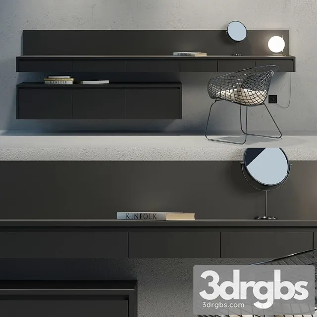 Dressing table And TV Chest Of Drawers 1 3D Model Download