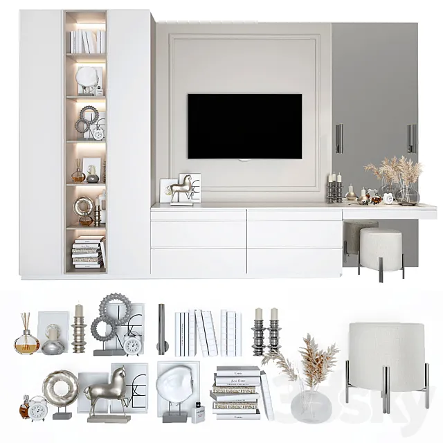 Dressing table and TV stand_11 3DModel