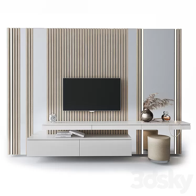 Dressing table and TV stand_2 3D Model Dressing table and TV stand_2 3D Model