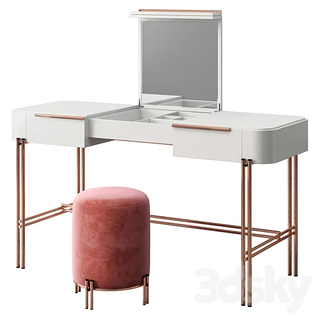 Dressing table BAMBOO by Praddy 3D Model