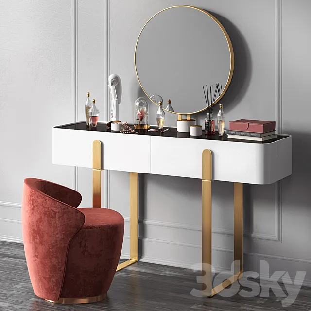 Dressing table EDEN by Capital Collections 3DModel Dressing table EDEN by Capital Collections 3DModel