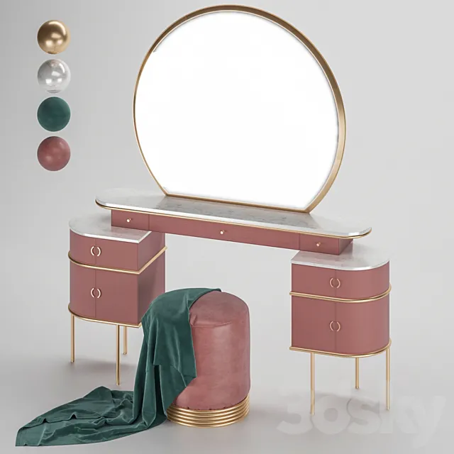 Dressing Table Idea 2020 3DModel Dressing Table Idea 2020 3DModel