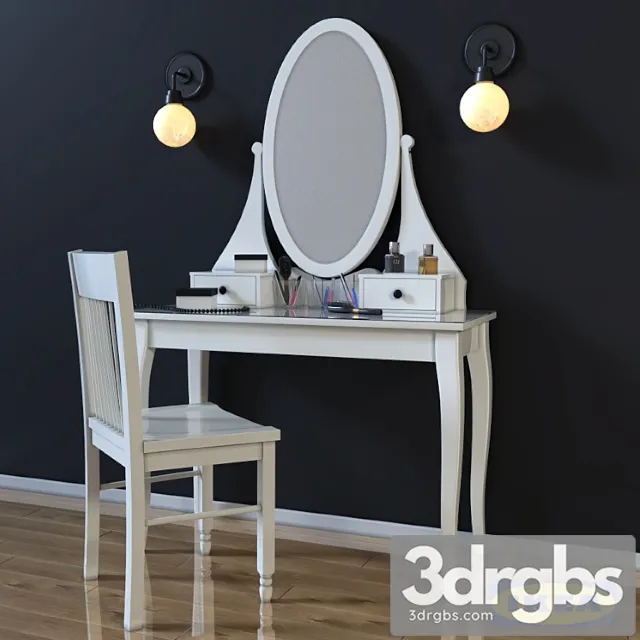 Dressing table ikea hemnes 2 3D Model Download