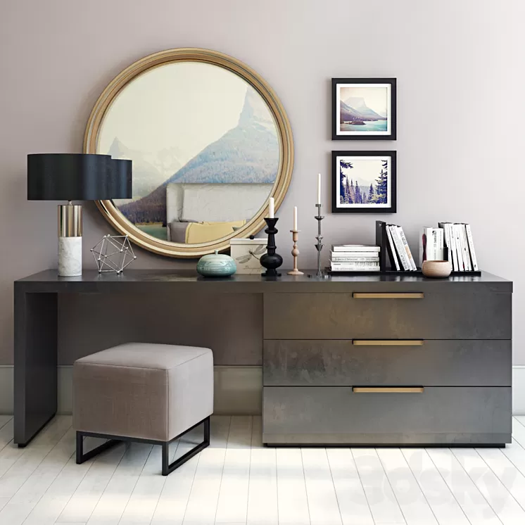 Dressing table in a modern style 3D Model