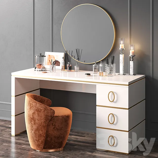 Dressing table KIA by Capital Collections 3D Model Dressing table KIA by Capital Collections 3D Model
