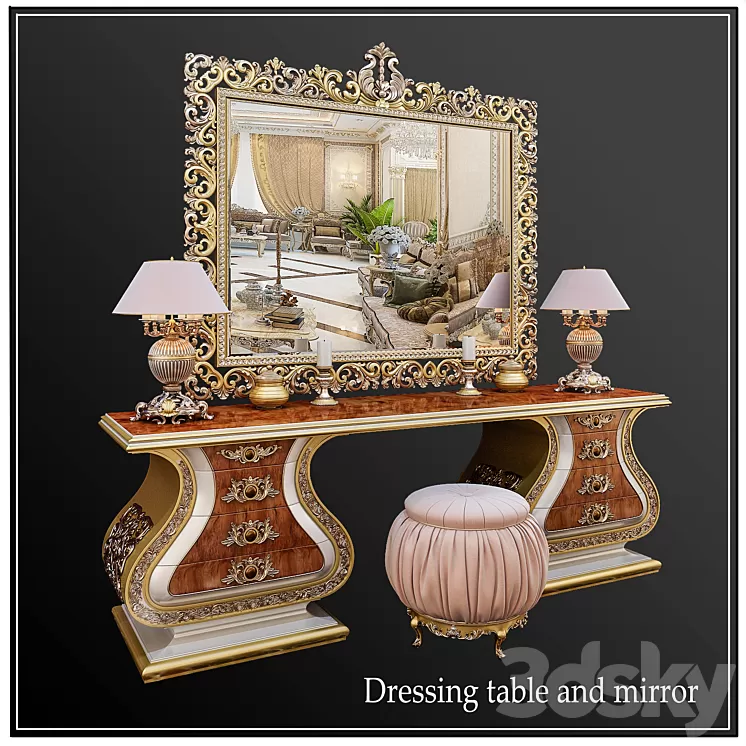 “DRESSING TABLE MIRROR “”PASHA CAPPELLETTI””” 3D Model