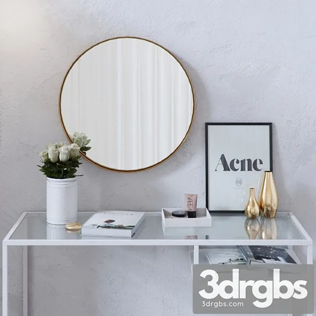 Dressing Table Set 001 3D Model Download Dressing Table Set 001 3D Model Download