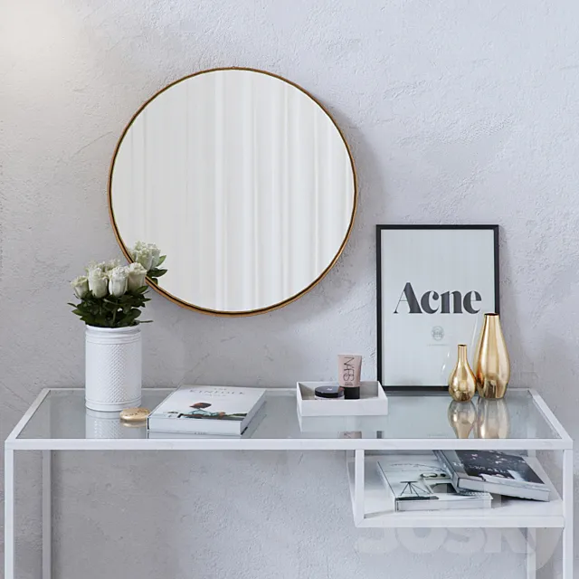 Dressing Table Set 001 3D Model