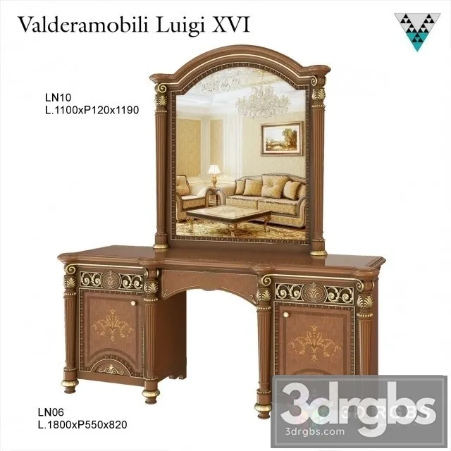 Dressing Table Valderamobili Luigi XVI 3D Model Download