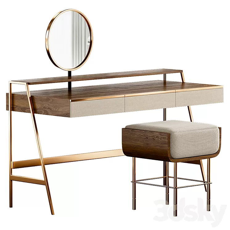 Dressing table VENERE By Gallotti & Radice 3D Model