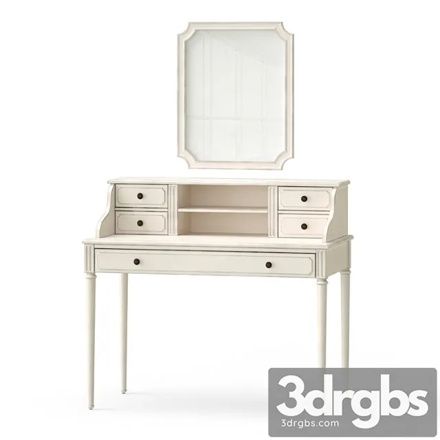 Dressing Table With A Mirror 3D Model Download