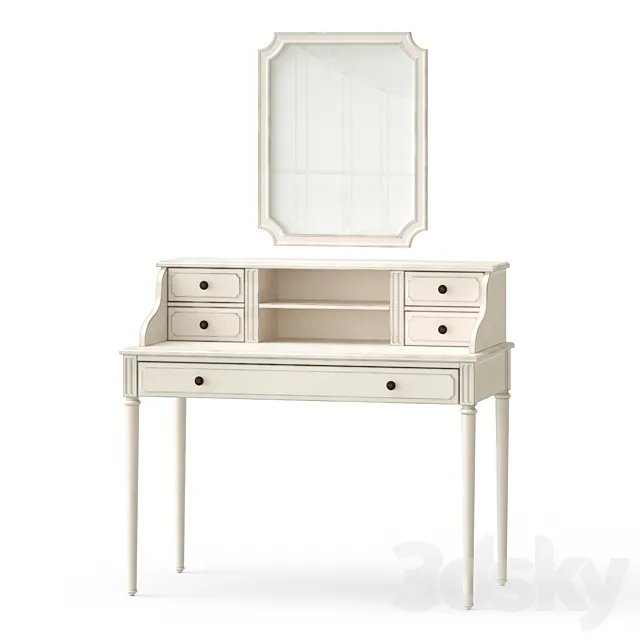 Dressing table with a mirror 3D Model Dressing table with a mirror 3D Model