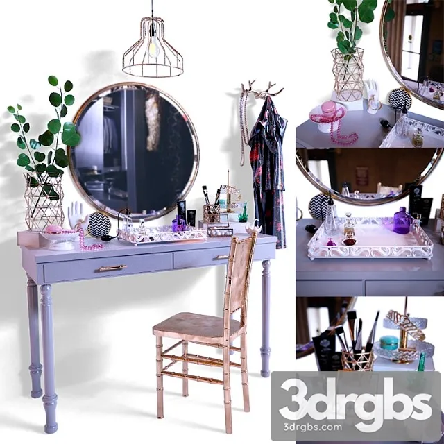 Dressing table with decorative filling 2 3D Model Download