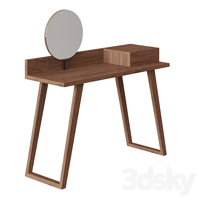 Dressing table with mirror CP1702-DK 3D Model