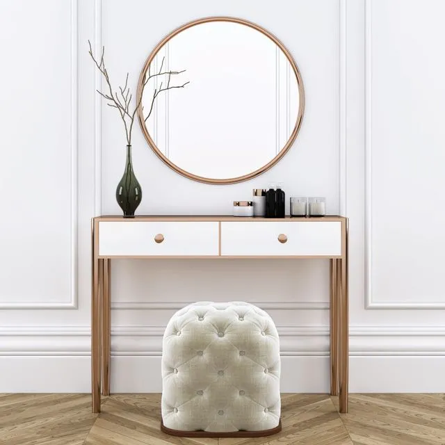 Dressing table with pouf 3D Model