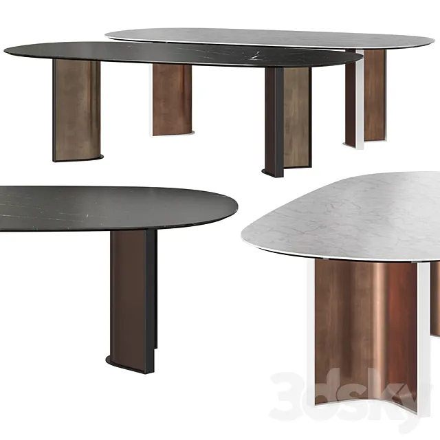 Dressy Parker Dining Table 3D Model