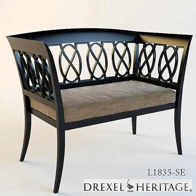 DREXEL HERITAGE _ Loveseat 3DModel DREXEL HERITAGE _ Loveseat 3DModel
