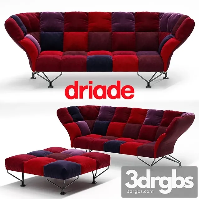 Driade 33 Cuscini Sofa 3D Model Download Driade 33 Cuscini Sofa 3D Model Download