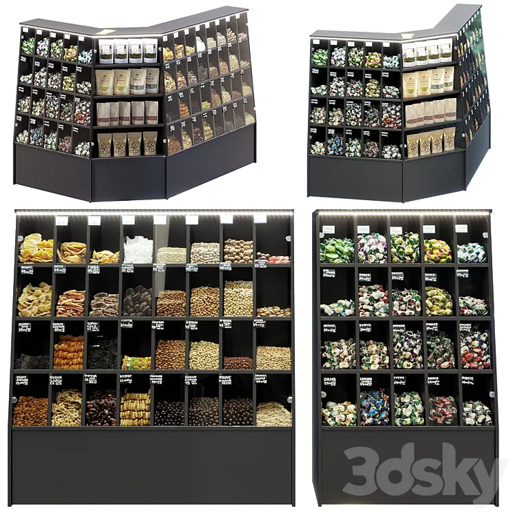 Dried fruits island 3D Model Free Download