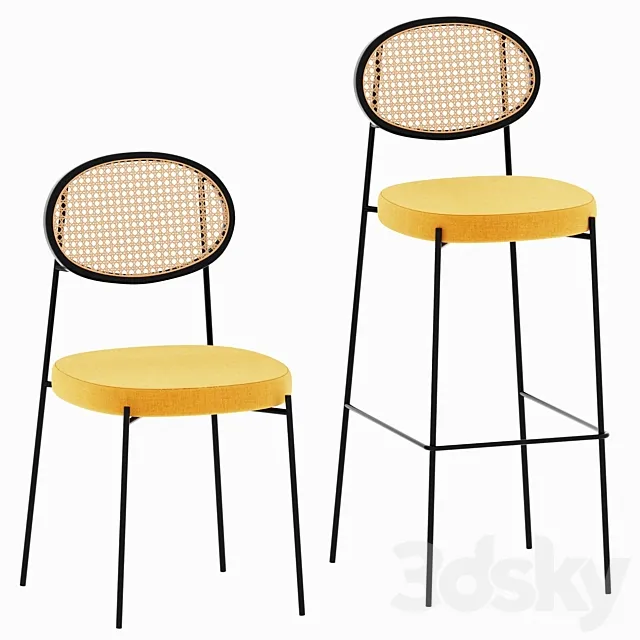 Drift chairs 3D Model Drift chairs 3D Model