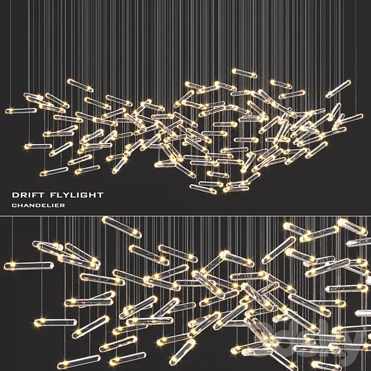 Drift Flylight S01 Chandelier 3D Model Drift Flylight S01 Chandelier 3D Model