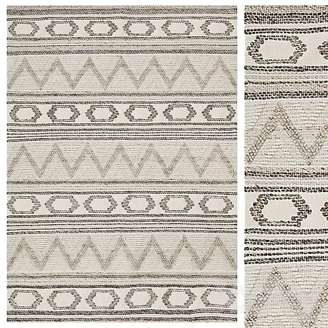 Drilane wool rug 3D Model Drilane wool rug 3D Model