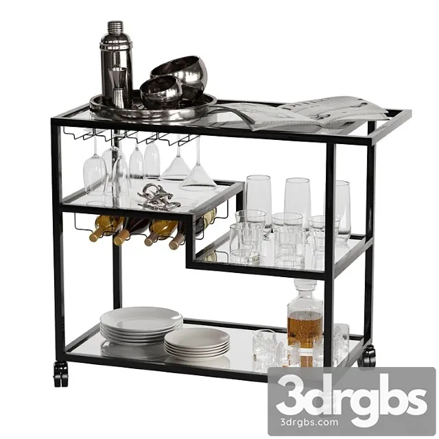 Drink bar cart set 3 Drink bar cart set 3